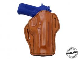 Brown CANIK 55 S-120 Right Hand Open Top Leather Belt Holster - 2MYH105OT_BR