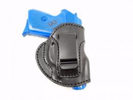 Black Makarov PM 9x18mm IWB Inside the Waistband Leather Right Hand Holster - 31MYH106LP_BL