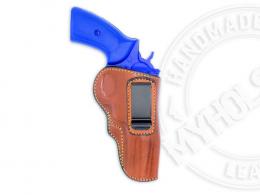 Brown Ruger GP-100 4" Right Hand IWB Inside the Waistband Leather Holster - 33MYH106LP_BR