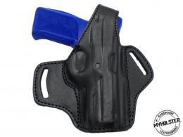 BLACK For Glock 22 OWB Thumb Break Leather Belt Holster - 37MYH105LP_BL