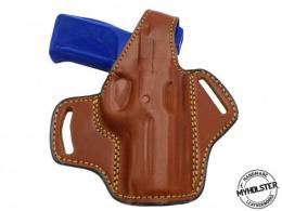 BROWN For Glock 22 OWB Thumb Break Leather Belt Holster - 37MYH105LP_BR