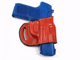 Brown Springfield XD-S Mod.2 .40SW Pistol OWB Yaqui Slide Style Right Hand Leather Holster - 38MYH102LP_BR