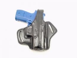 Black / Right For Glock 19 OWB Thumb Break Right Hand Leather Belt Holster - 40MYH105LP_BL
