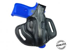 BLACK SIG Sauer P230 OWB Right Hand Thumb Break Leather Belt Holster - 41MYH105LP_BL