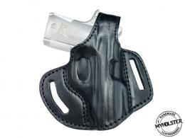 BLACK KIMBER MICRO 9 OWB Right Hand Thumb Break Leather Belt Holster - 41MYH105LP_BL BLACK KIMBER MICRO 9 OWB Right Hand Thumb Break Leather Belt Holster - 41MYH105LP_BL