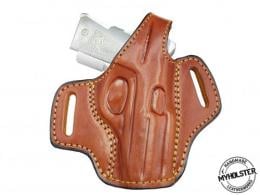 BROWN KIMBER MICRO 9 OWB Right Hand Thumb Break Leather Belt Holster