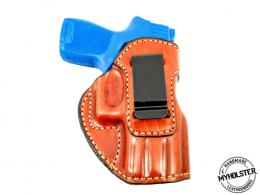 Brown SIG Sauer P250 Compact  IWB Inside the Waistband Leather Right Hand Holster - 43MYH106LP_BR