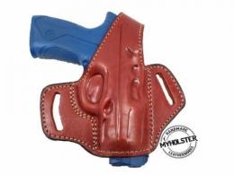 Brown Walther Creed9 OWB Thumb Break Right Hand Leather Belt Holster - 44MYH105LP_BR