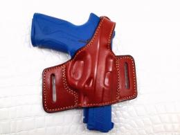 Brown Smith & Wesson  SHIELD 9mm Right Hand Thumb Break Belt Slide Leather Holster - 4MYH101LP_BR