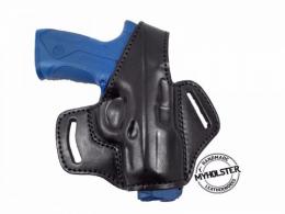 Black TAURUS G2 PT111 OWB Thumb Break Leather Right Hand Belt Holster - 4MYH105LP_BL