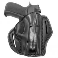 Black Right Open Top Leather Belt Holster Fits Glock 19 - 50MYH105OT_BL_