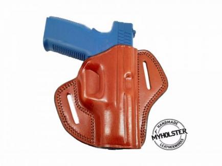 Brown For Glock 37 Right Hand Open Top Leather Belt Holster - 55MYH105OT_BR