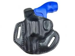 Left / Black Rock Island M206 .38 Special OWB Thumb Break Leather Belt Holster - 56MYH105LP_BL_LH