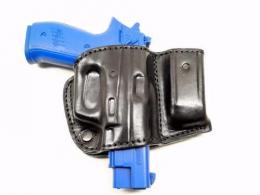 Black Belt Holster with Mag Pouch Leather Holster for Walther P99, MyHolster - 65MYH107LP_BL