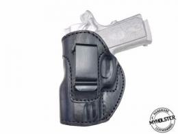 Black / Left Smith & Wesson M&P 380 Shield EZ Leather IWB Inside the Waistband Holster - 7MYH106LP_BL_LF