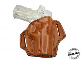 Brown Smith & Wesson M&P 380 Shield M2.0 EZ OWB Open Top Right Hand Leather Belt Holster - 835MYH105OT_BR