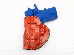 Brown Springfield EMP 9mm IWB Inside the Waistband Leather Right Hand Belt Holster - 84MYH106LP_BR