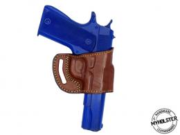 Brown SPRINGFIELD ARMORY RONIN OPERATOR 4.5" 9MM 1911 Right Hand Yaqui Slide Style Belt Leather Holster - 8MYH102LP_Br Brown SPRINGFIELD ARMORY RONIN OPERATOR 4.5" 9MM 1911 Right Hand Yaqui Slide Style Belt Leather Holster - 8MYH102LP_Br
