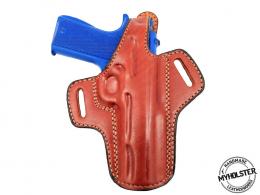 BROWN / RIGHT Taurus PT1911 OWB Thumb Break Leather Right Hand Belt Holster - 8MYH105LP_BR BROWN / RIGHT Taurus PT1911 OWB Thumb Break Leather Right Hand Belt Holster - 8MYH105LP_BR