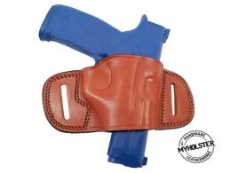 Brown 1911 Government  OWB Quick Draw Leather Belt Holster - 8MYH105SP_BR