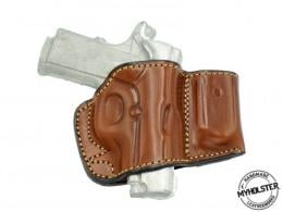 Brown Sig Sauer 1911 Ultra Compact 45 ACP Belt Holster with Mag Pouch Leather Holster - 8MYH107LP_BR