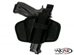 Ruger P90 OWB Leather &  Nylon Thumb Break Pancake Belt Holster - B_7218_L