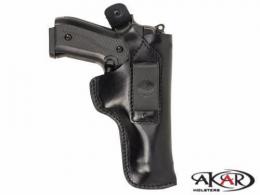 Dual Carry IWB / Belt BROWN Leather Holster for Smith & Wesson SHIELD 9mm, Akar - IC 6109_