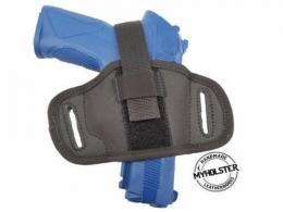 Smith & Wesson M&P 380 Shield M2.0 EZ Ambidextrous Semi-molded Thumb Break Pancake Belt Holster - UNIFIT_