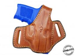 Brown / Right Smith & Wesson BODYGUARD .380 Right Hand OWB Thumb Break Black Leather Belt Holster - 35MYH105LP_BR