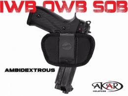 AMBIDEXTROUS SCCY CPX-3 .380 ACP IWB OWB SOB Inside Outside Pants Clip-On/ Belt Slide Holster - IC7246_LG