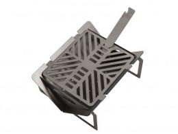Emperor collapsible mini charcoal grill, fire pit heavy duty steel. Camping, tailgating, table top, portable! - EMPG01_