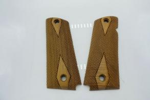 grip_V3 Full size 1911- Government- Commander Walnut Wood Grips- PICK YOUR STYLE - grip_V3