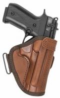 OWB Right Hand Open Top Brown Leather Belt Holster Fits TISAS Classic 1911