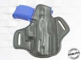 Black Springfield Armory Hellcat Premium Quality Black Open Top Pancake Style OWB Holster - 30MYH125OT_BL