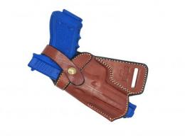 Brown / Left For Glock 35 SOB Small Of the Back Leather Holster - 4MYH104LP_LF_BR