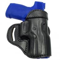 Black Bersa Thunder Ultra Compact .45 ACP OWB Open Top Leather CROSS DRAW Holster - 7MYH118LP_BL