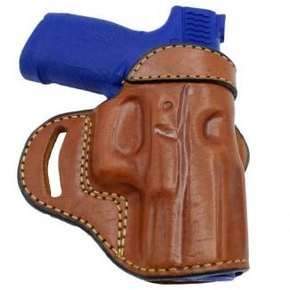 Brown Bersa Thunder Ultra Compact .45 ACP OWB Open Top Leather CROSS DRAW Holster - 7MYH118LP_BR