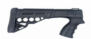 Tactical Fixed Position Shotgun Stock with Customizable Length Adjustments Compatible with Escort 28 Black 12GA - MYH_NIK_D1