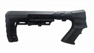 Folding Tactical Buttstock with Pistol Grip for Universal, Adjustable, Collapsible Compatible with Emperor Arms Cobra12 Mag F - MYH_NIK_D22_FLEX