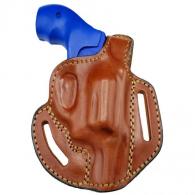 Akar Premium OWB Brown Leather Belt Holster Fits Ruger SP101 3 - 57MYH105LP_BR Akar Premium OWB Brown Leather Belt Holster Fits Ruger SP101 3 - 57MYH105LP_BR