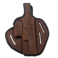 Akar Right-Hand OWB Brown Leather Holster for Beretta 92 & Similar Frames - B6132_BR_B92