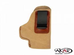 Suede IWB CCW LEATHER HOLSTER  Inside-the-Pants Clip-On  Compatible with Sig Sauer P365 - C6124_XS_LBR