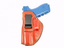 Brown / Left Premium Leather IWB Holster  Handcrafted Cowhide with Forward Cant Comaptible w/ Smith & Wesson Model 39-2 - 13MYH106LP_BR_LF
