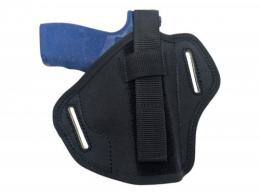 Right-Handed Semi-Molded Pancake Belt Holster with Adjustable Thumb Break Compatible w/ Walther PPQ M2 4" - UNIFIT_LG
