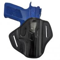 BLACK OWB Open Top Concealable Leather Belt Holster W/ Comfort Tab Fits Walther P99 - 65MYH105OTG_BL