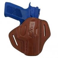 BROWN OWB Open Top Concealable Leather Belt Holster W/ Comfort Tab Fits Walther P99 - 65MYH105OTG_BR