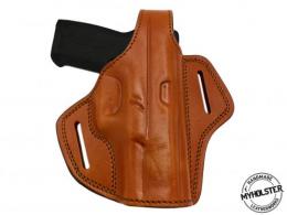 Brown Premium OWB Leather Belt Holster  Secure, Durable & Comfortable Fits GLOCK 44 - 17MYH105LP_BR