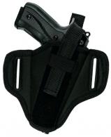 OWB Leather & Nylon Thumb Break Holster Compatible w/ Springfield Armory Range Officer 1911 5" - B_7218_L
