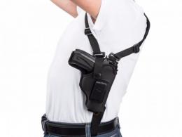Right Vertical Carry Shoulder Holster , Nylon Holster, Thumb Break Compatible w/ TAURUS 840 - KA7207_LG