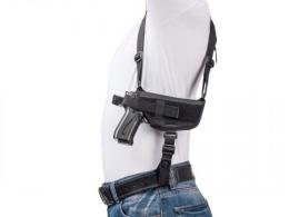 Right Nylon Horizontal Shoulder Holster with Double Magazine Pouch Compatible w/ Rock Island Armory Baby Rock M1911-A1 .380 A - KA7210S_LG_RH